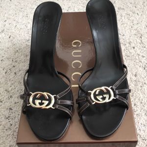 Gucci sandals.